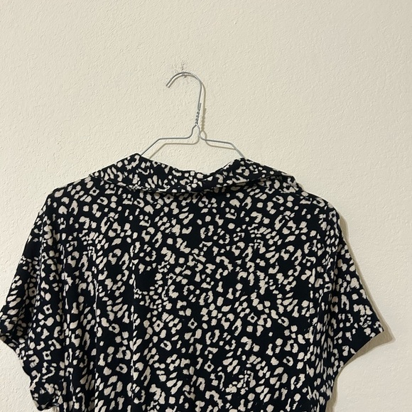 NWT Free People Marsaille Cut Out Mini Dress Black Combo Size Large Wrap Strings - Picture 7 of 11